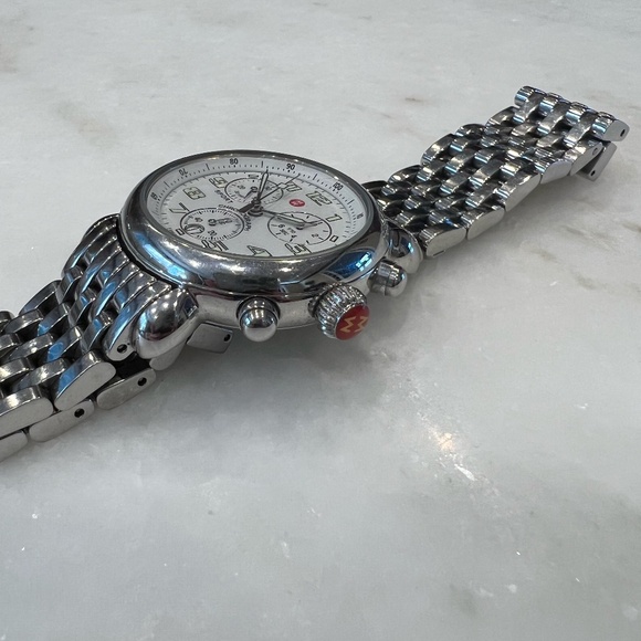 Michele Silver Chronograph Watch - Picture 3 of 4